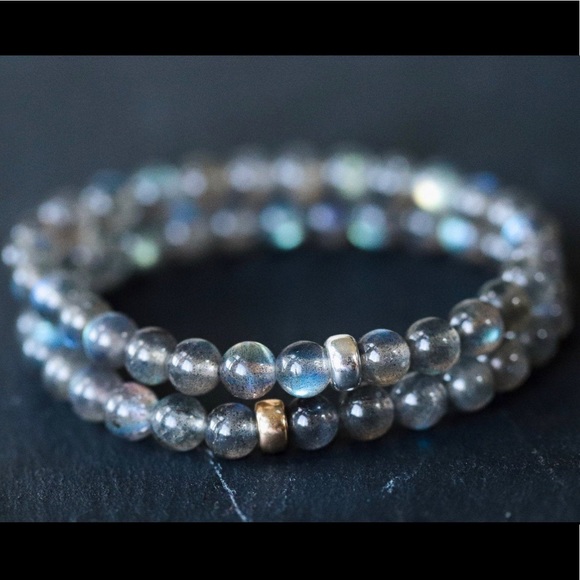 Labradorite Bracelet Stretch elastic Unisex